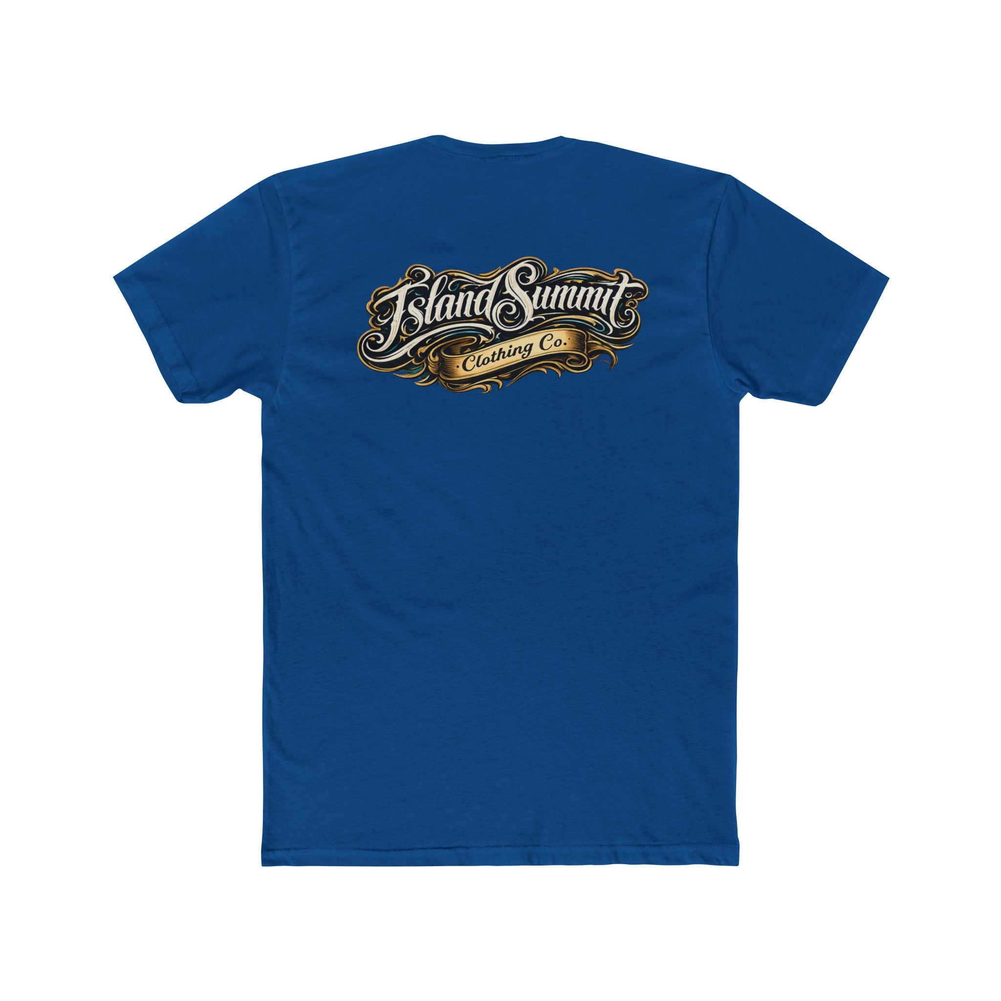 Island Summit Clothing Co logo T-Shirt | Vintage script chest and back graphic