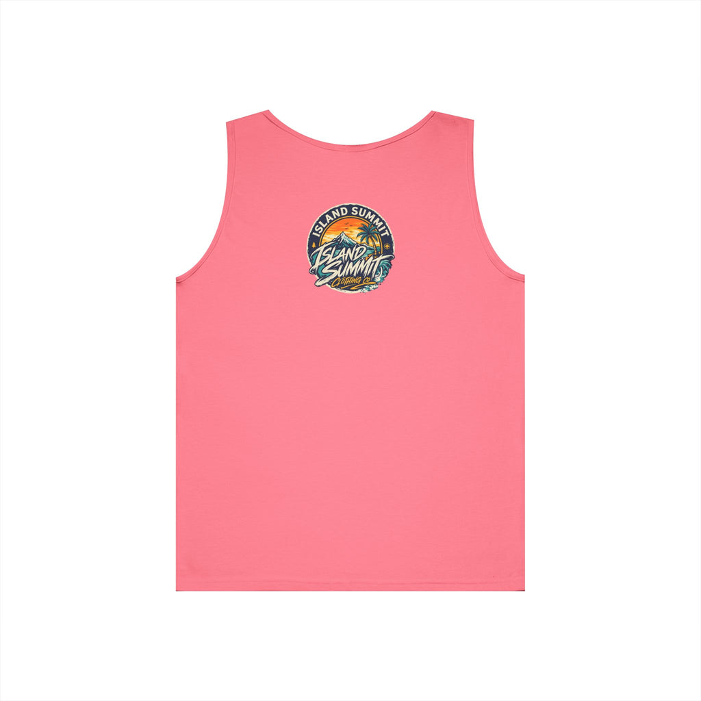 Island Summit Sunset Palm Tank Top