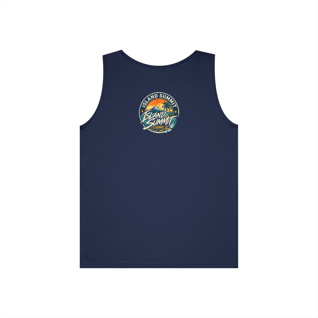 Island Summit Sunset Palm Tank Top