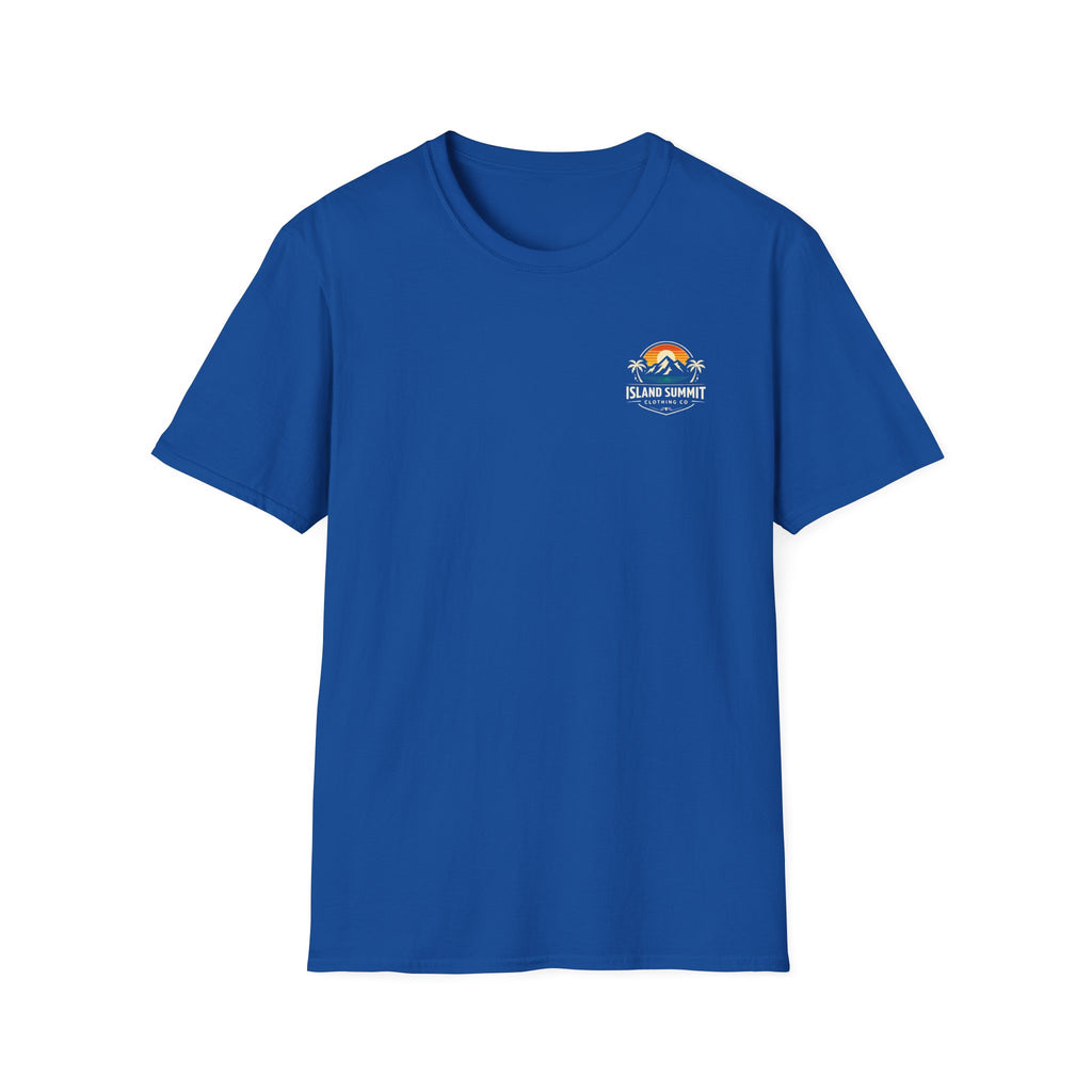 Island Summit sunset mountain palm Tee