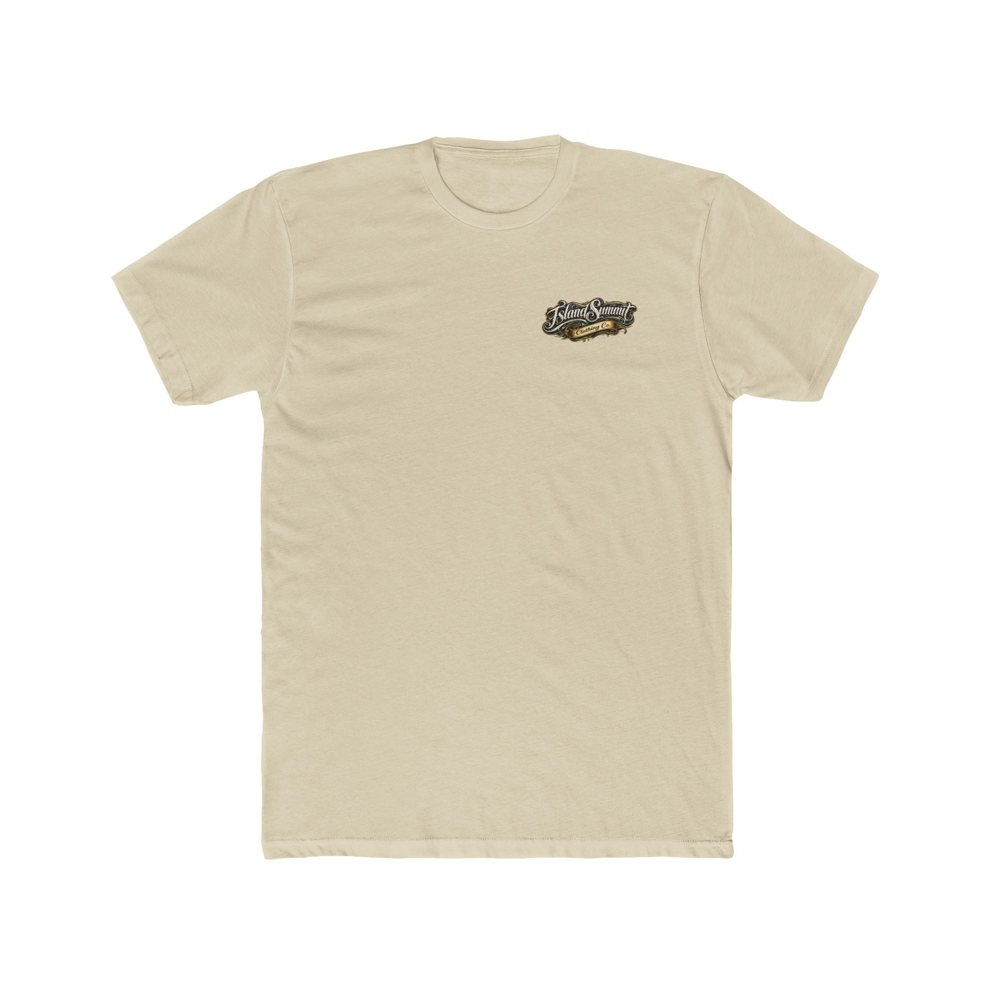 Island Summit Clothing Co logo T-Shirt | Vintage script chest and back graphic