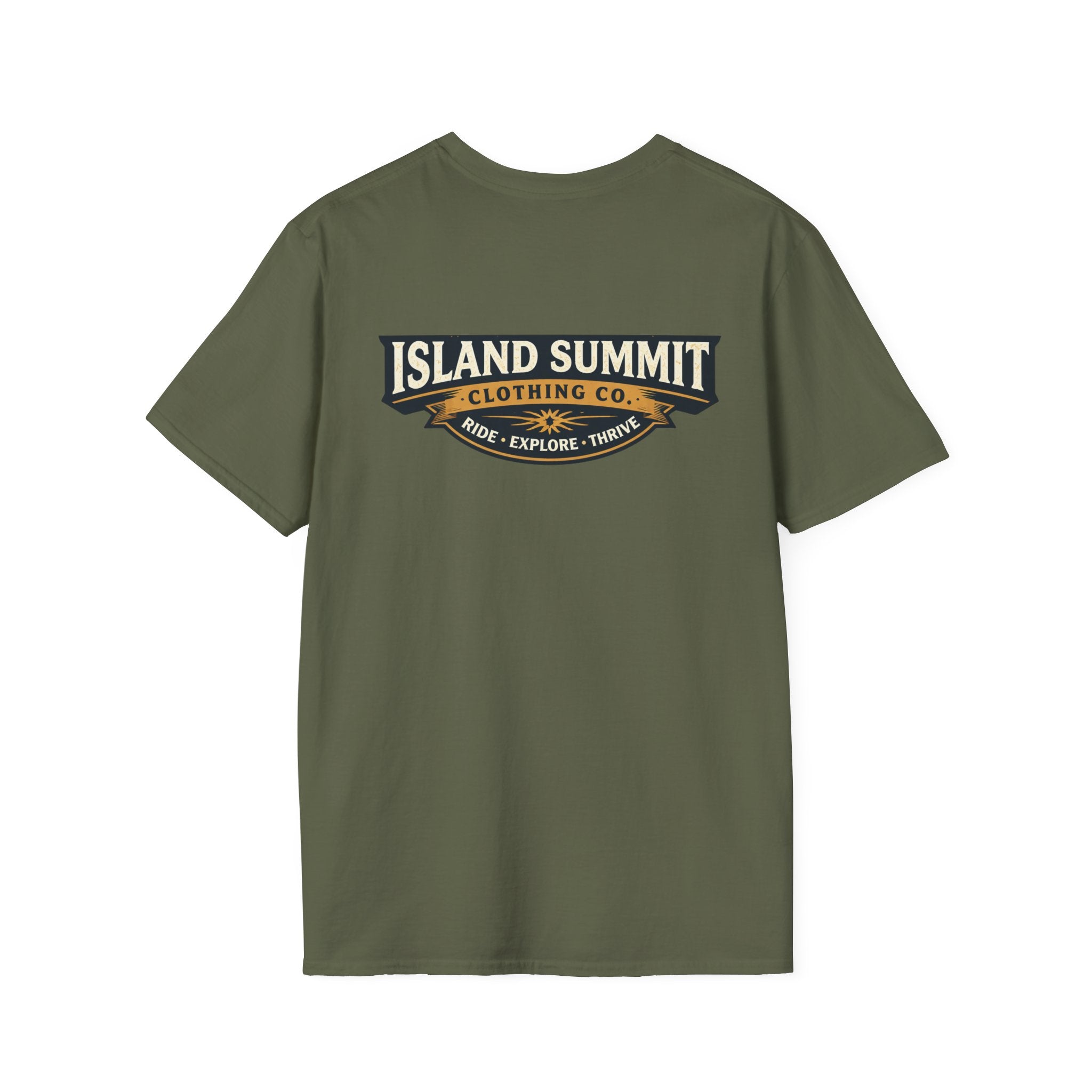 Island Summit logo T-Shirt | Vintage outdoor badge, Explore Travel Tee