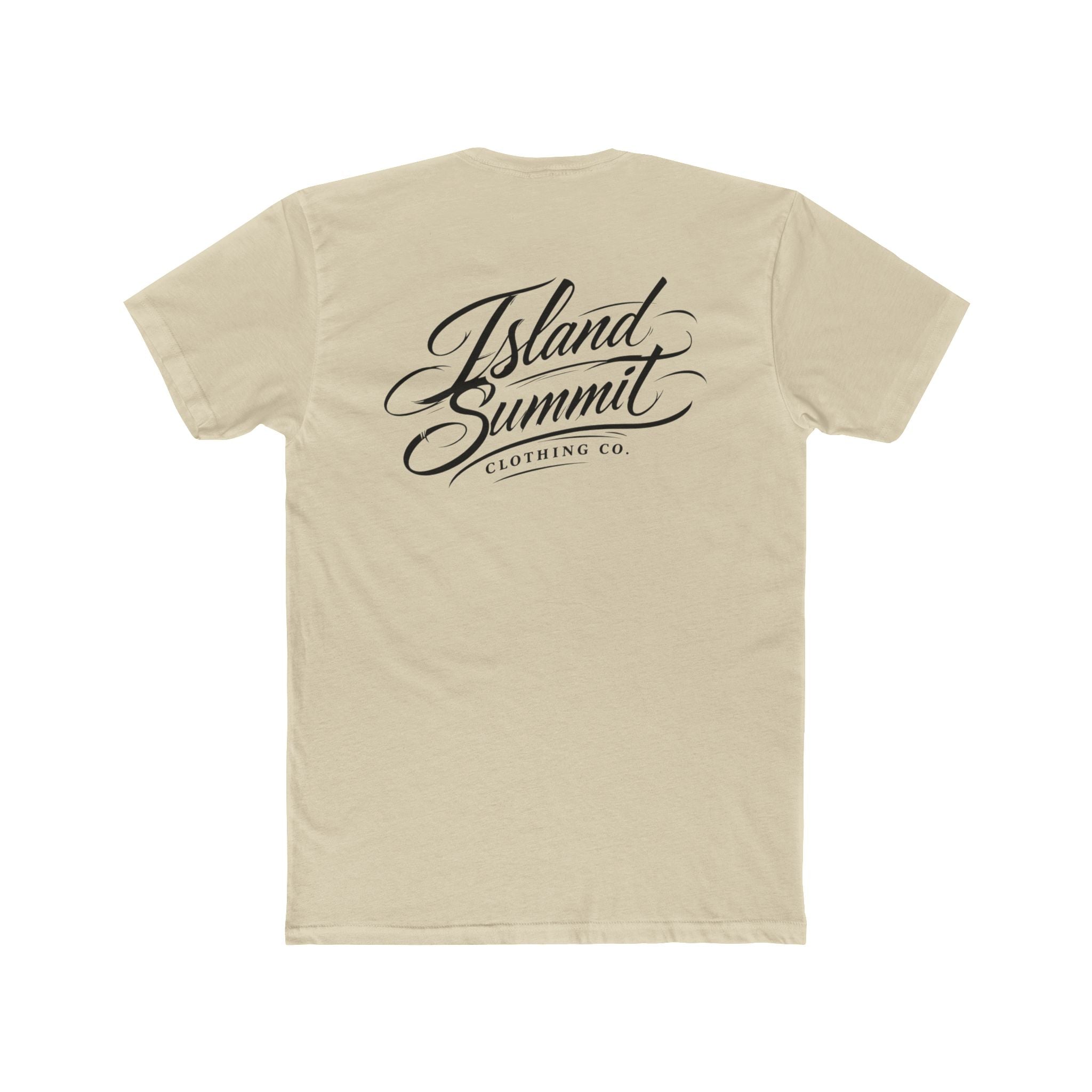 Island Summit Script Logo T-Shirt | Chest and Back Logo