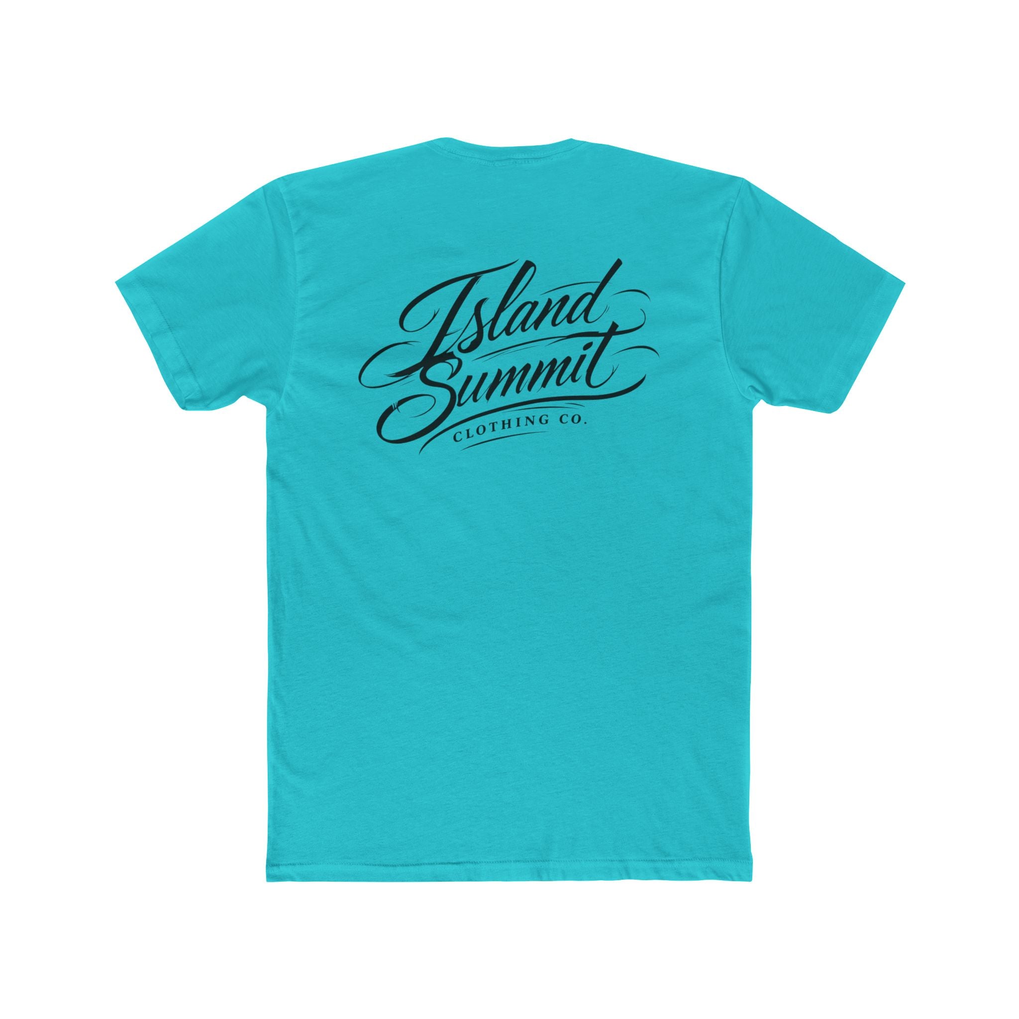 Island Summit Script Logo T-Shirt | Chest and Back Logo
