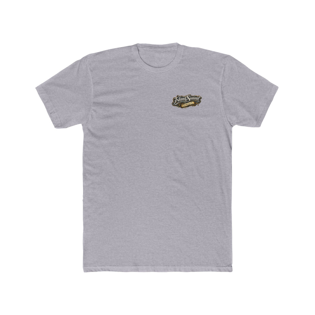 Island Summit Clothing Co logo T-Shirt | Vintage script chest and back graphic