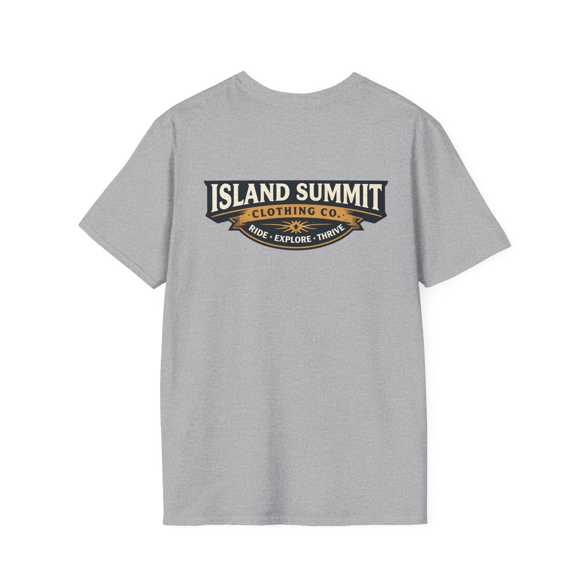 Island Summit logo T-Shirt | Vintage outdoor badge, Explore Travel Tee