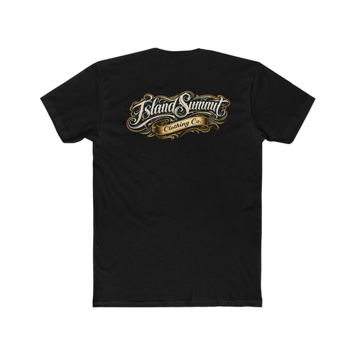 Island Summit Clothing Co logo T-Shirt | Vintage script chest and back graphic