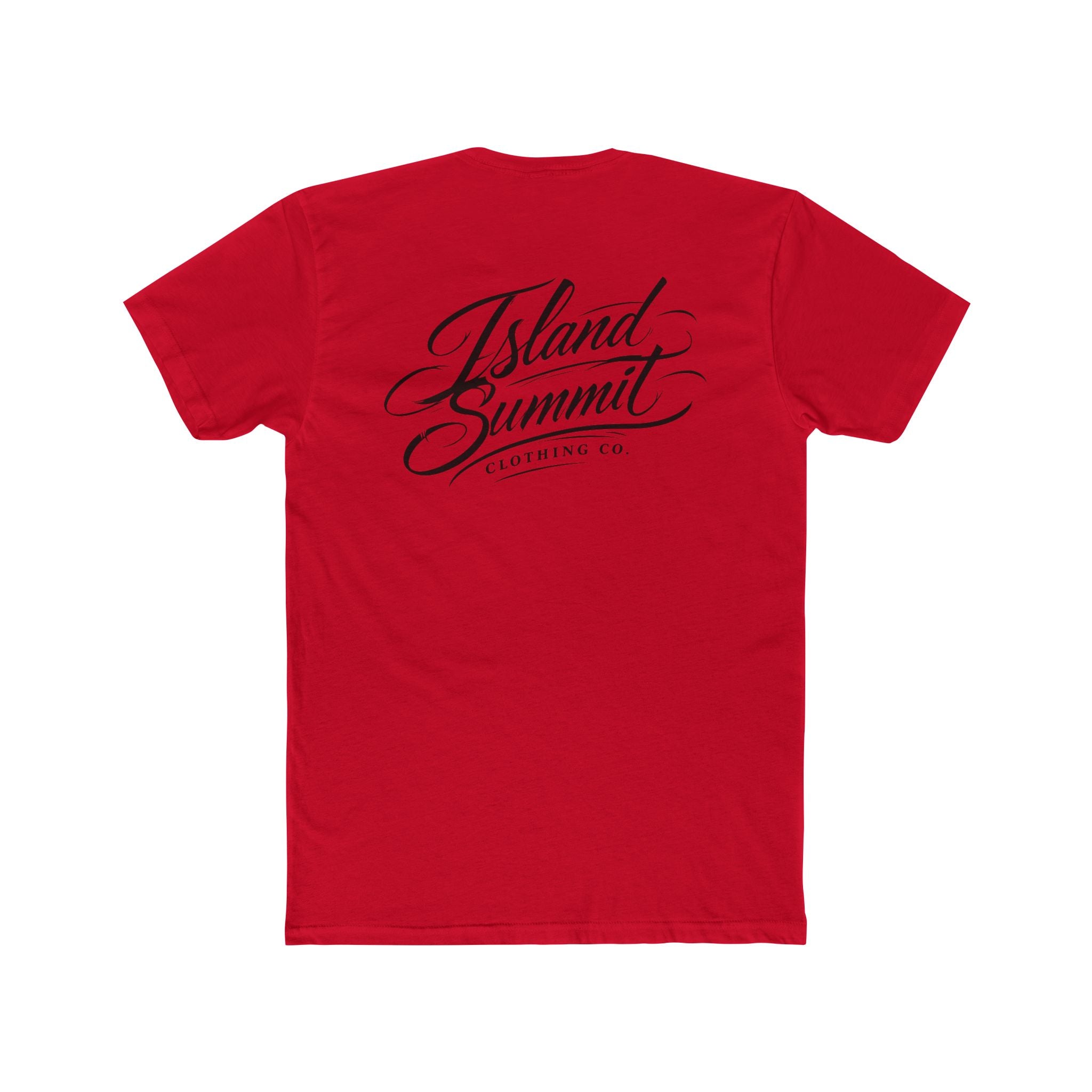 Island Summit Script Logo T-Shirt | Chest and Back Logo