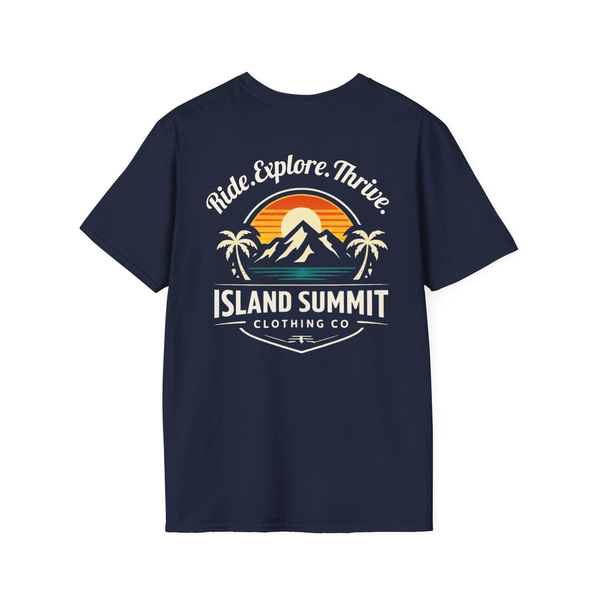 Island Summit sunset mountain palm Tee