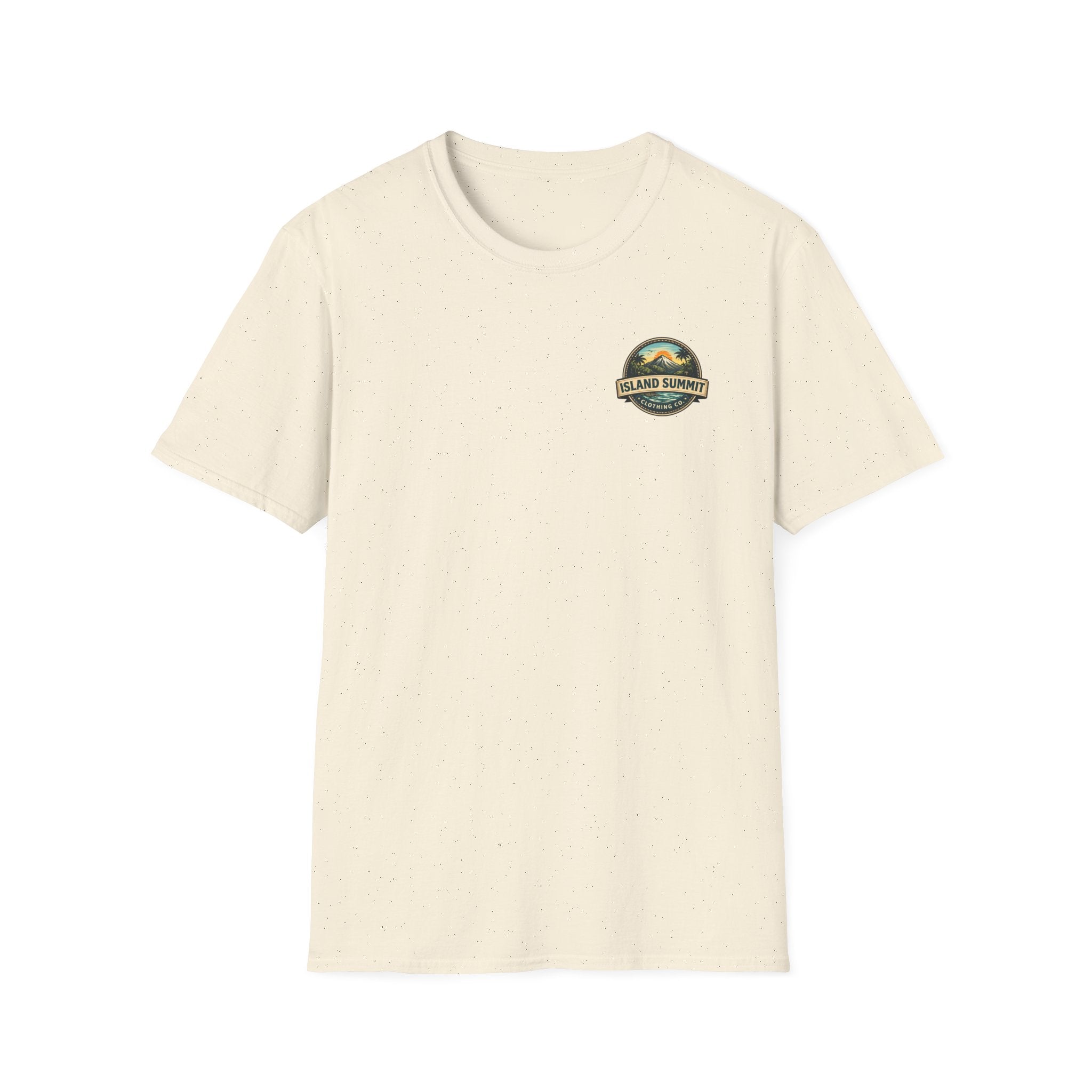 Island Summit logo tropical mountain Tee