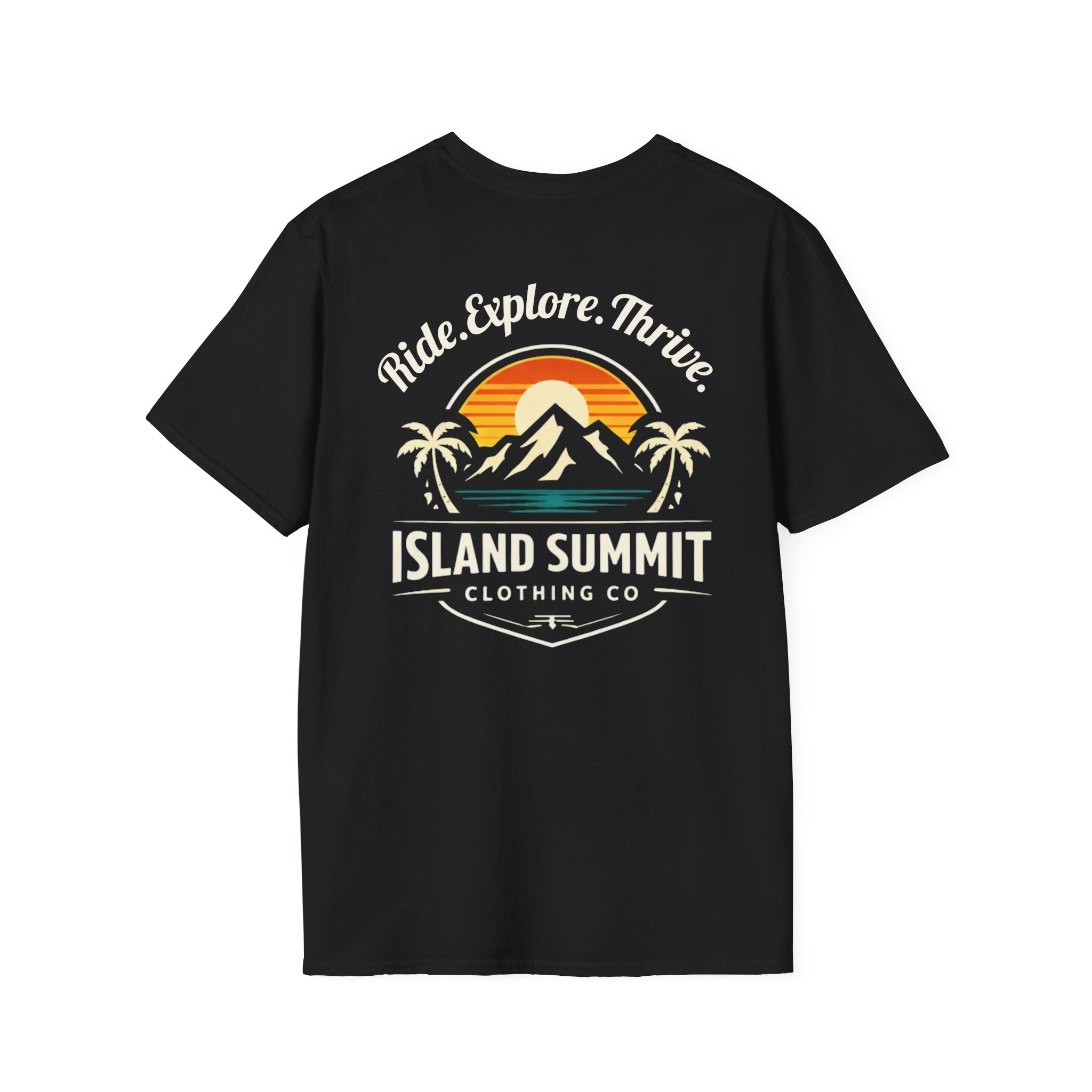 Island Summit sunset mountain palm Tee