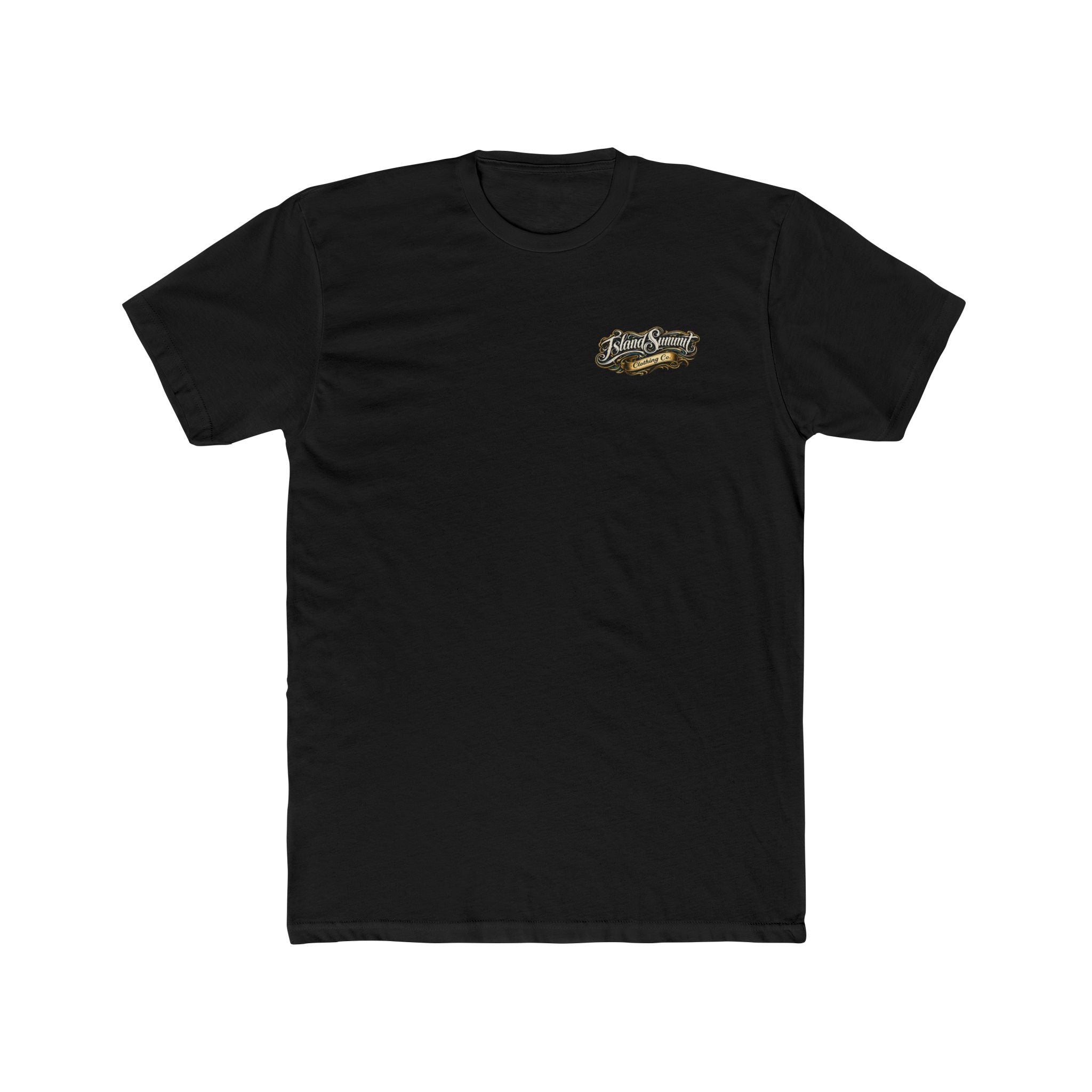 Island Summit Clothing Co logo T-Shirt | Vintage script chest and back graphic