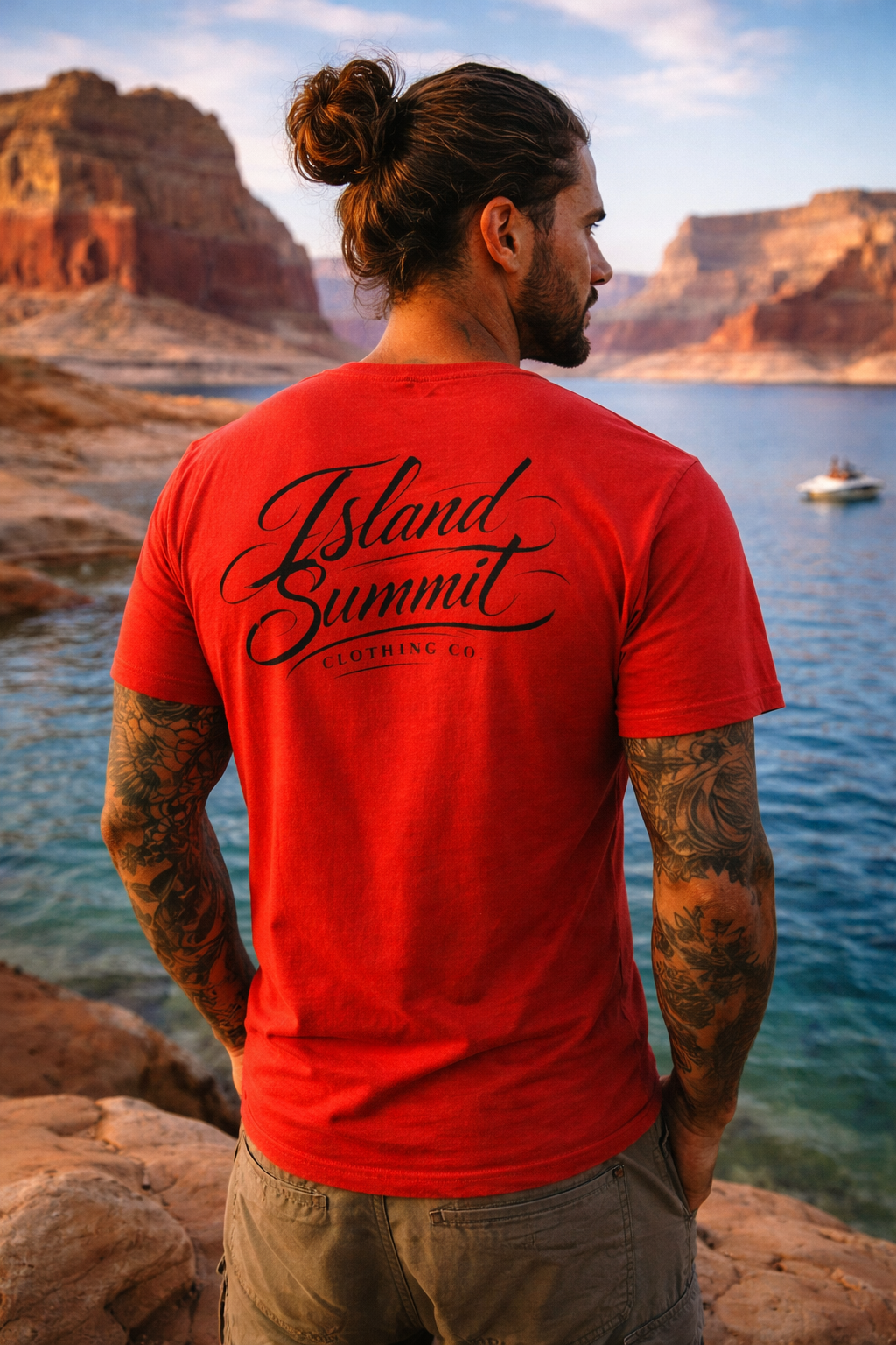 Island Summit Script Logo T-Shirt