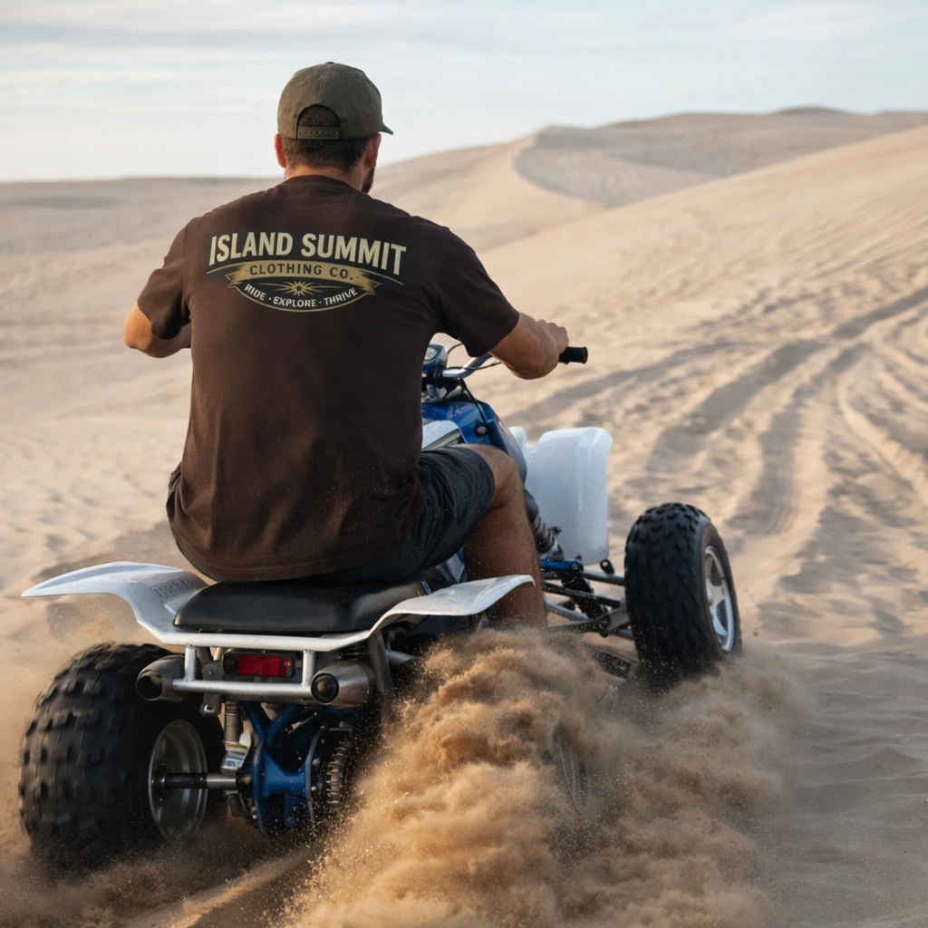 Island Summit logo T-Shirt | Vintage outdoor badge, Explore Travel Tee