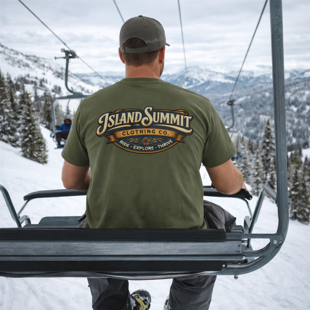 Island Summit Clothing Co. Logo T-Shirt | Vintage Surf Outdoor Tee