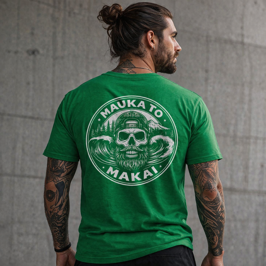 Island Summit “Mauka to Makai” Skull Wave Tee