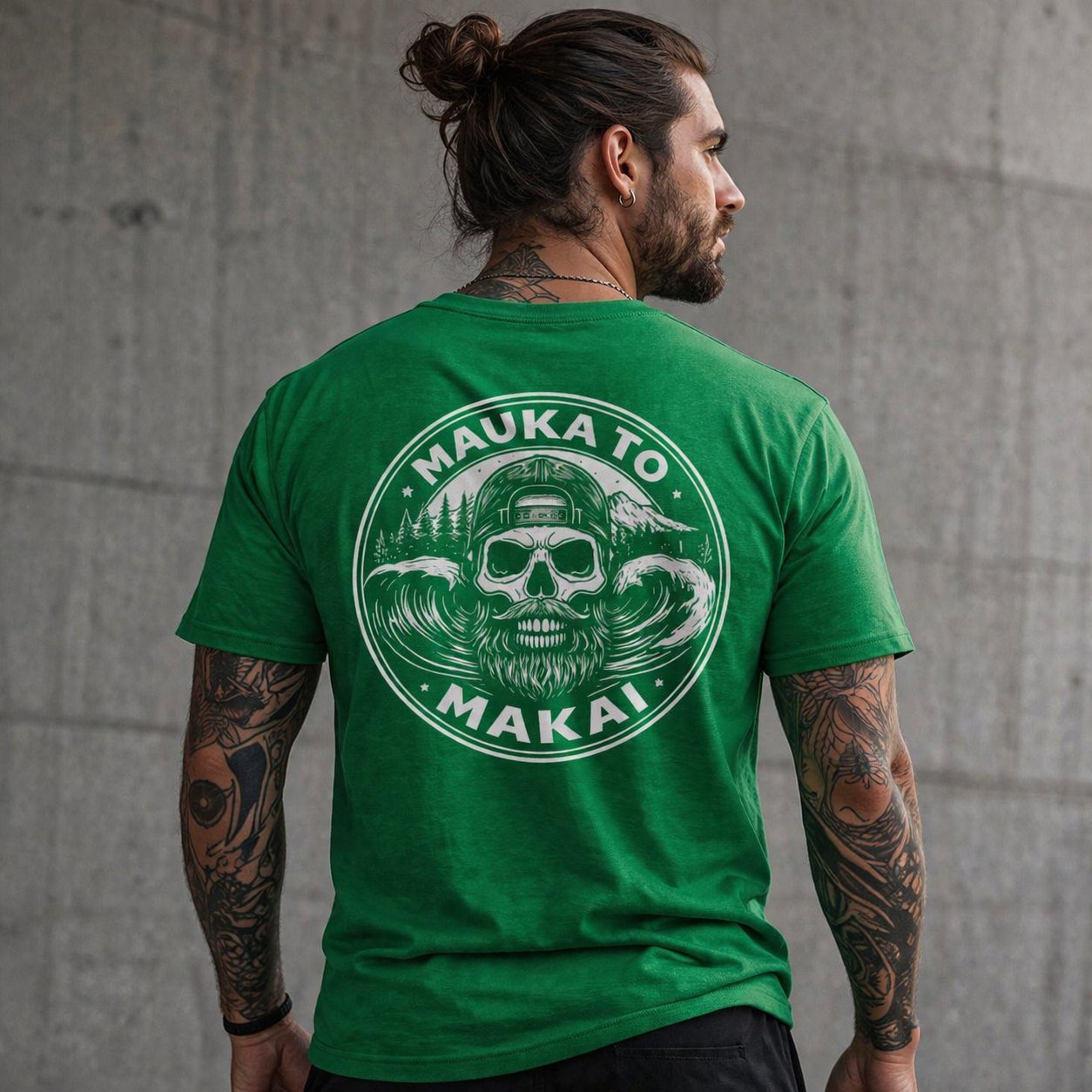 Island Summit “Mauka to Makai” Skull Wave Tee