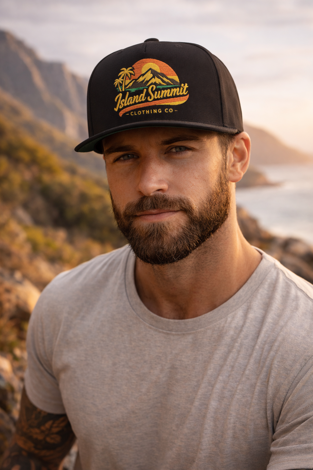 Island Summit Clothing Co. Flat Bill Cap (Embroidery)