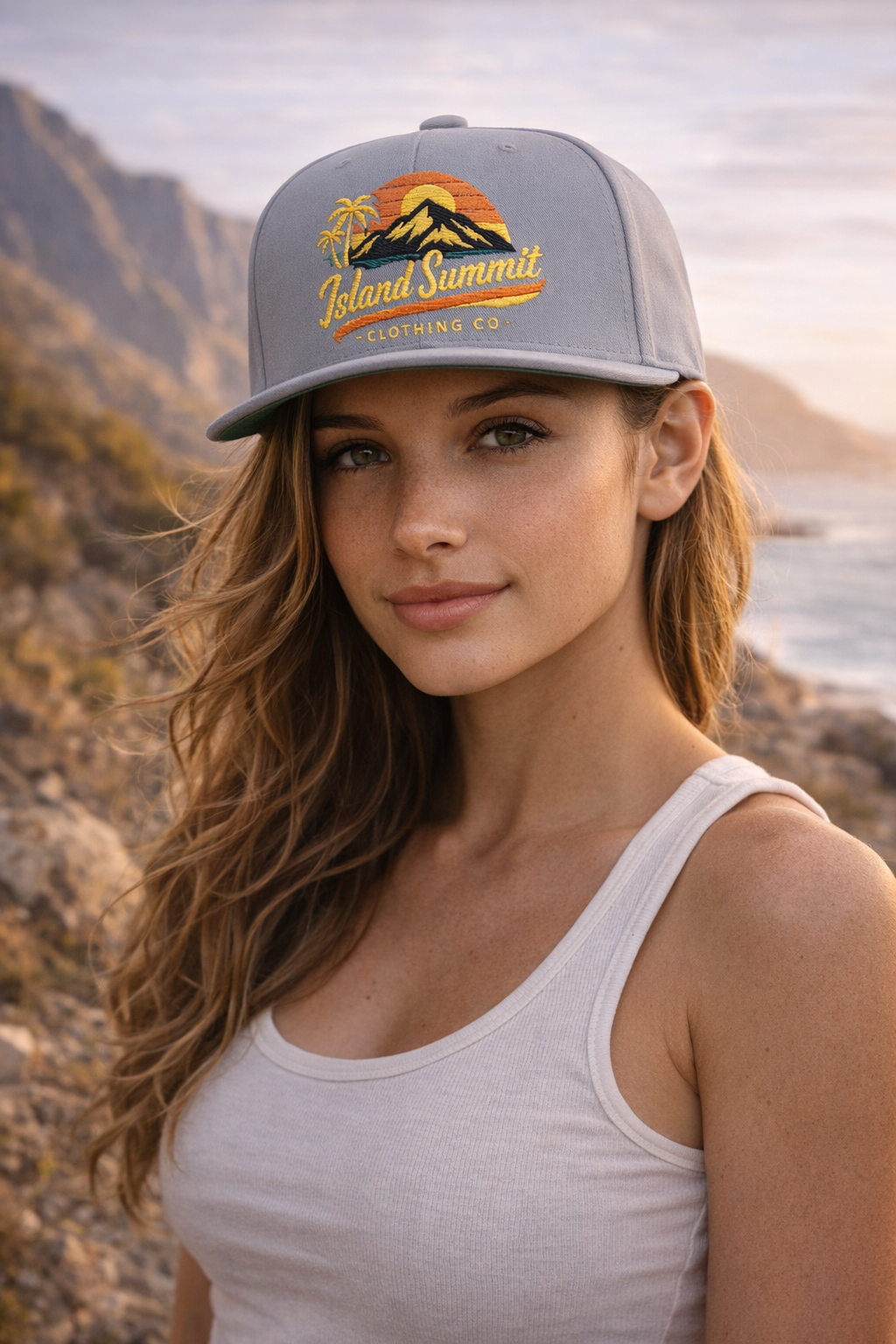 Island Summit Clothing Co. Flat Bill Cap (Embroidery)