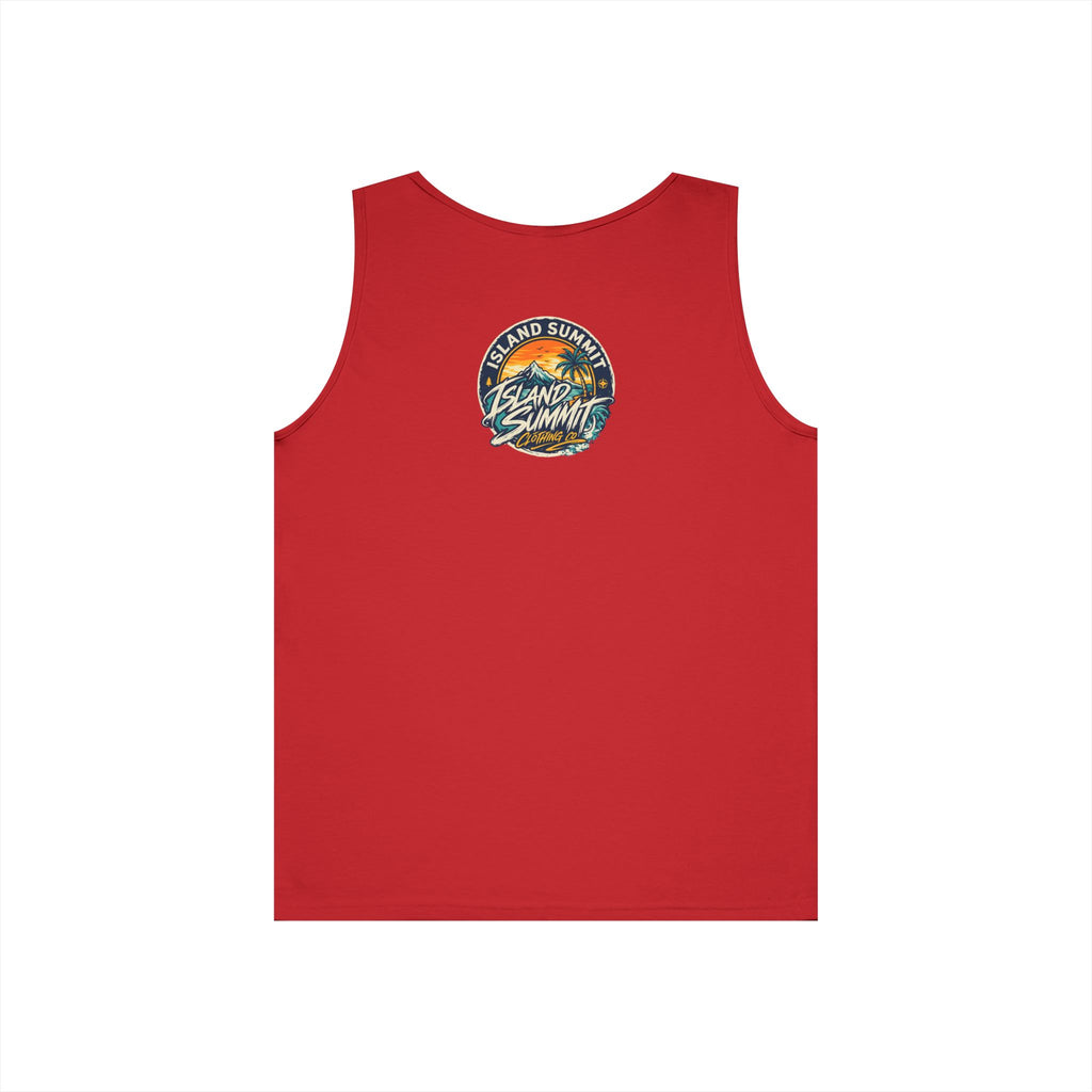 Island Summit Sunset Palm Tank Top