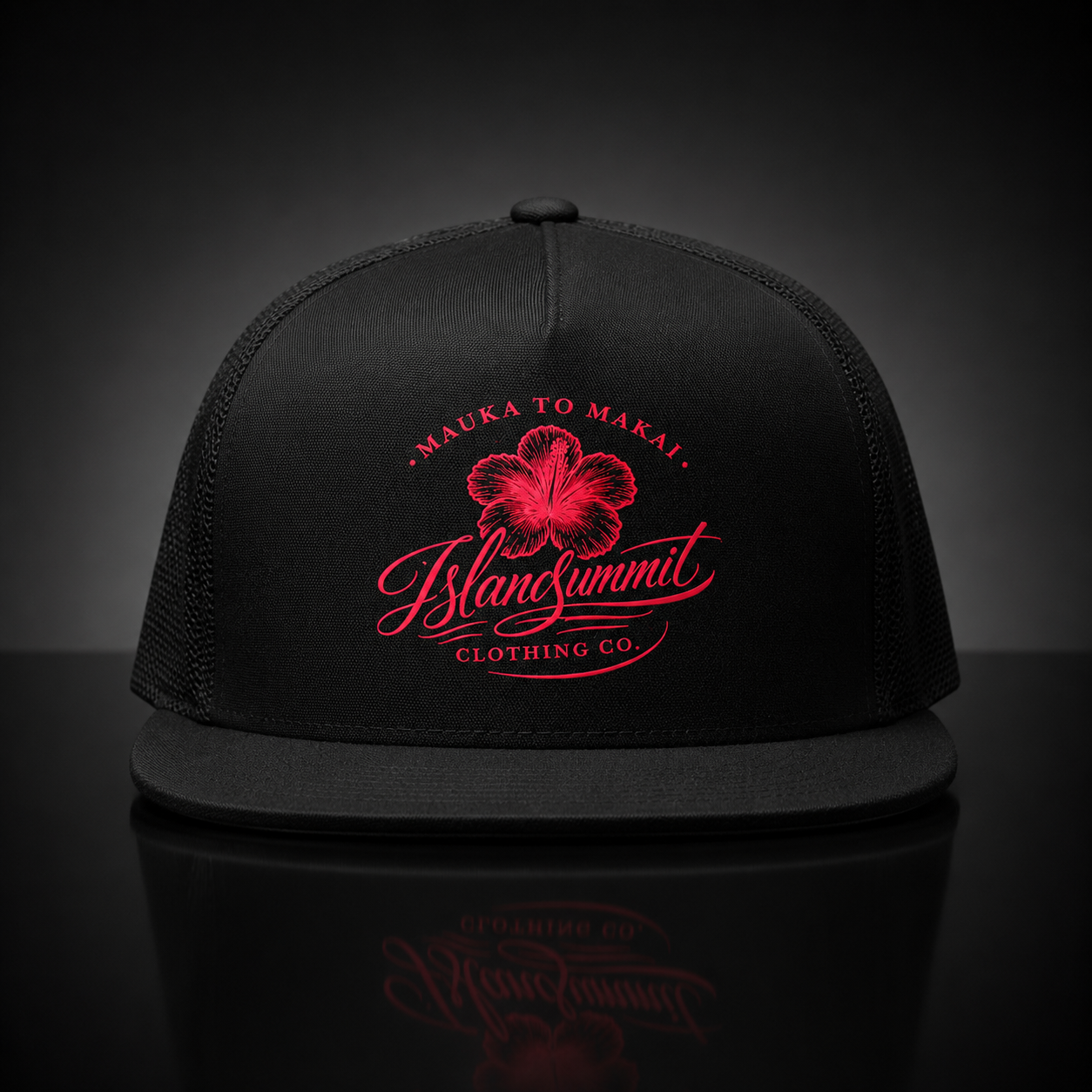 Island Summit 'Mauka to Makai' Hibiscus Logo Hat