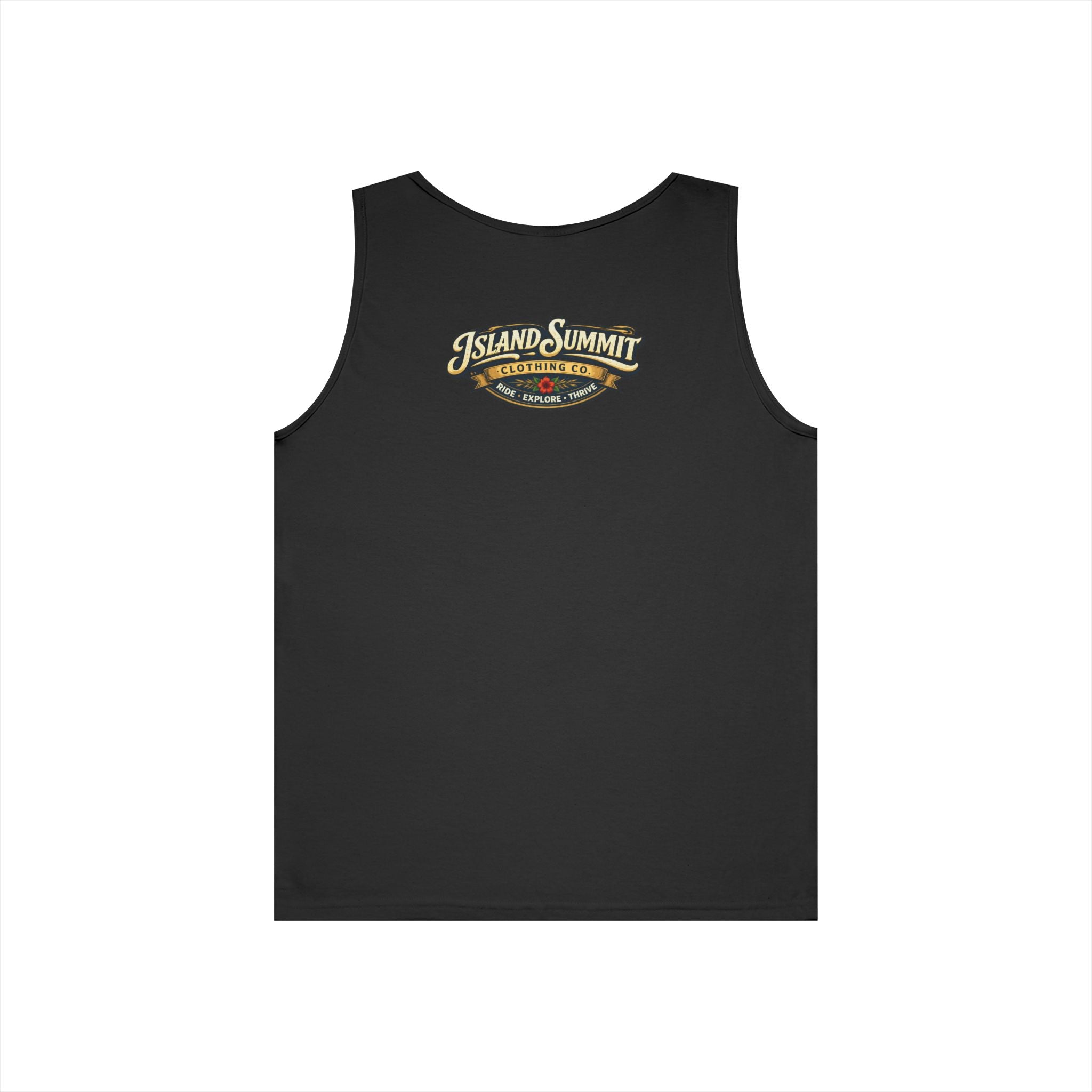 Island Summit Logo Tank Top | Vintage Surf Badge, Beachwear