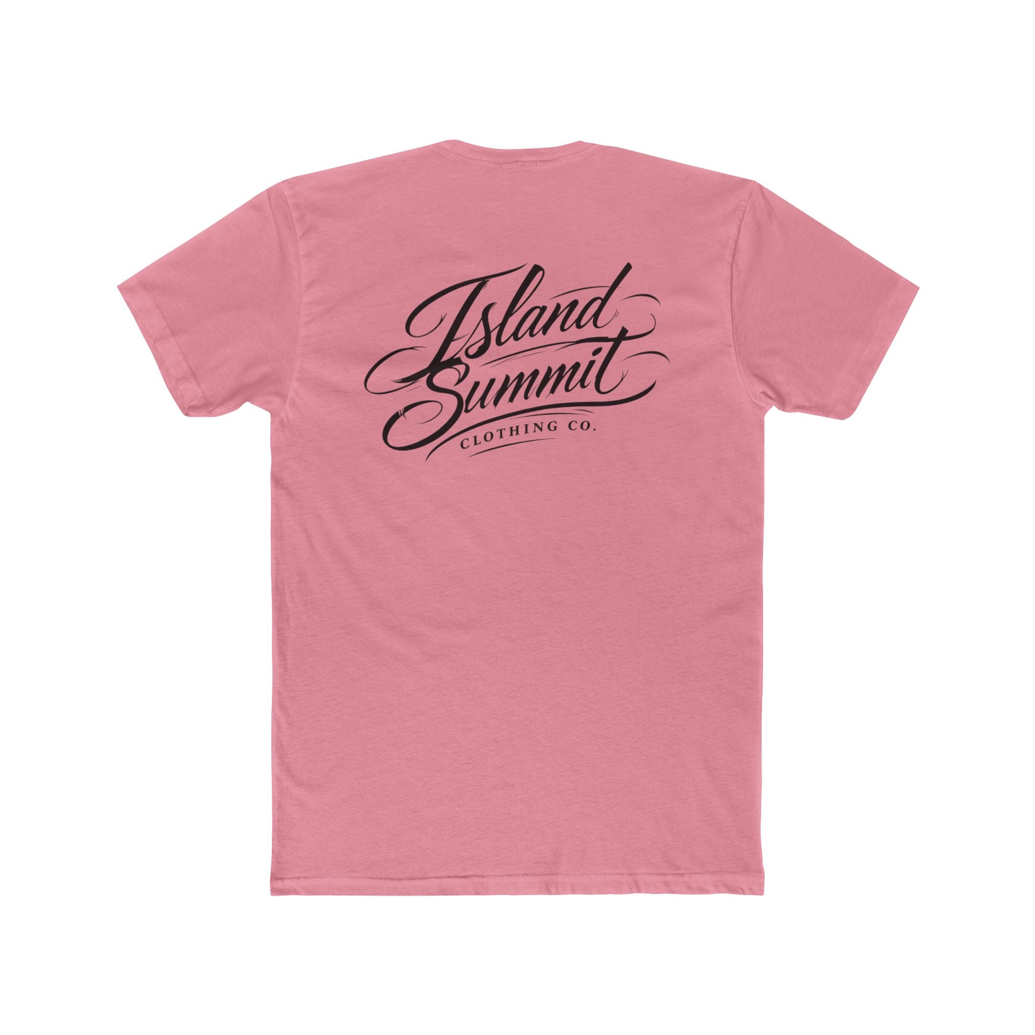 Island Summit Script Logo T-Shirt | Chest and Back Logo