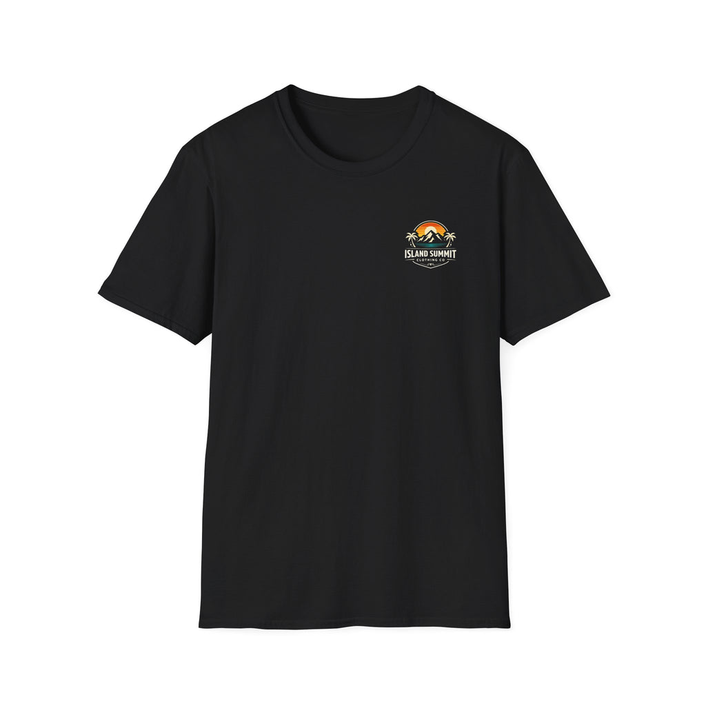 Island Summit sunset mountain palm Tee