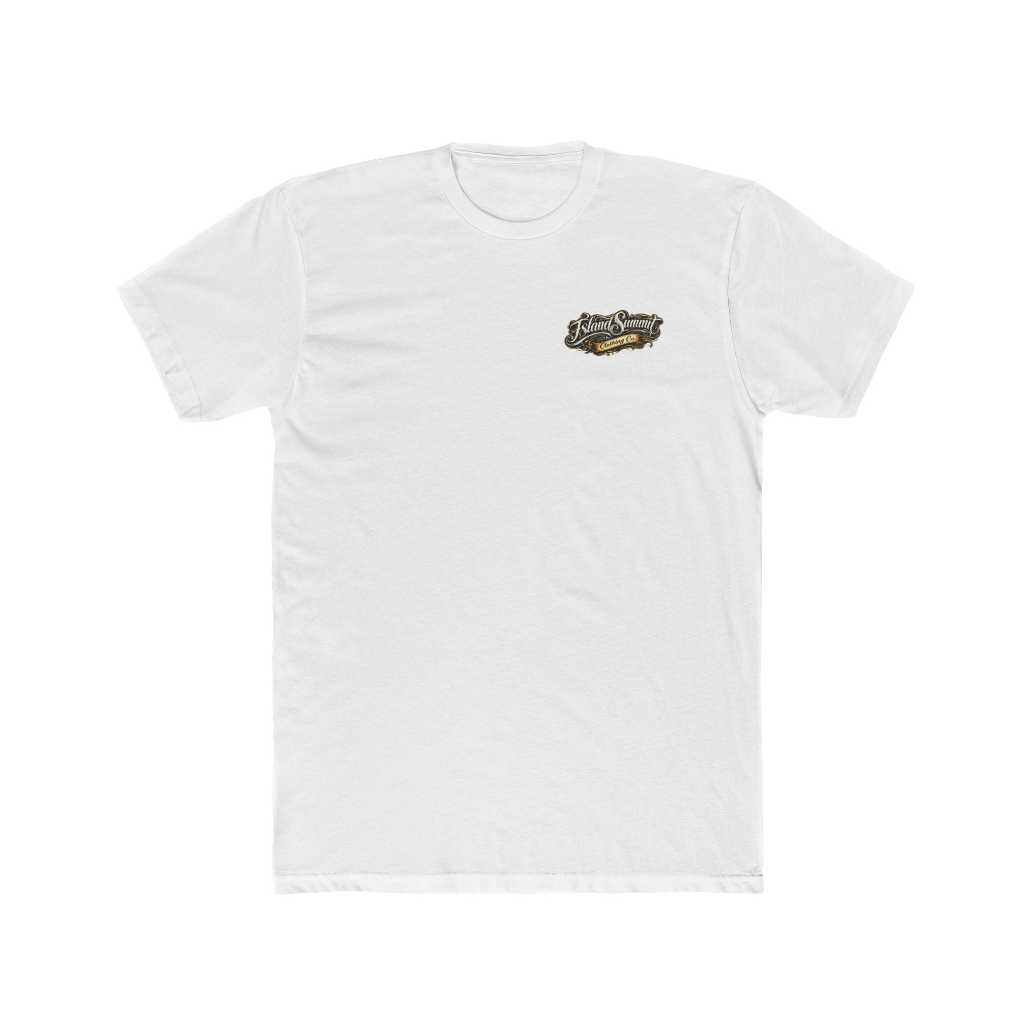 Island Summit Clothing Co logo T-Shirt | Vintage script chest and back graphic