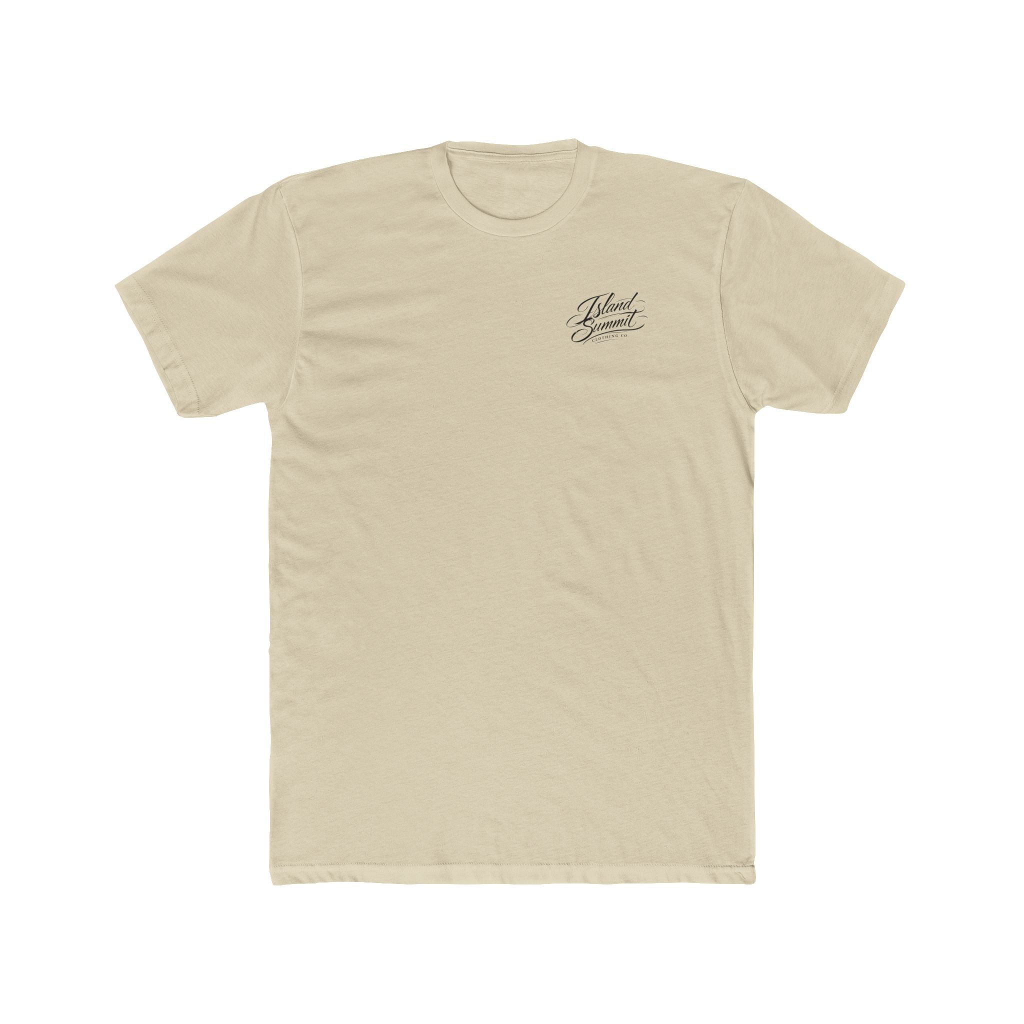 Island Summit Script Logo T-Shirt | Chest and Back Logo