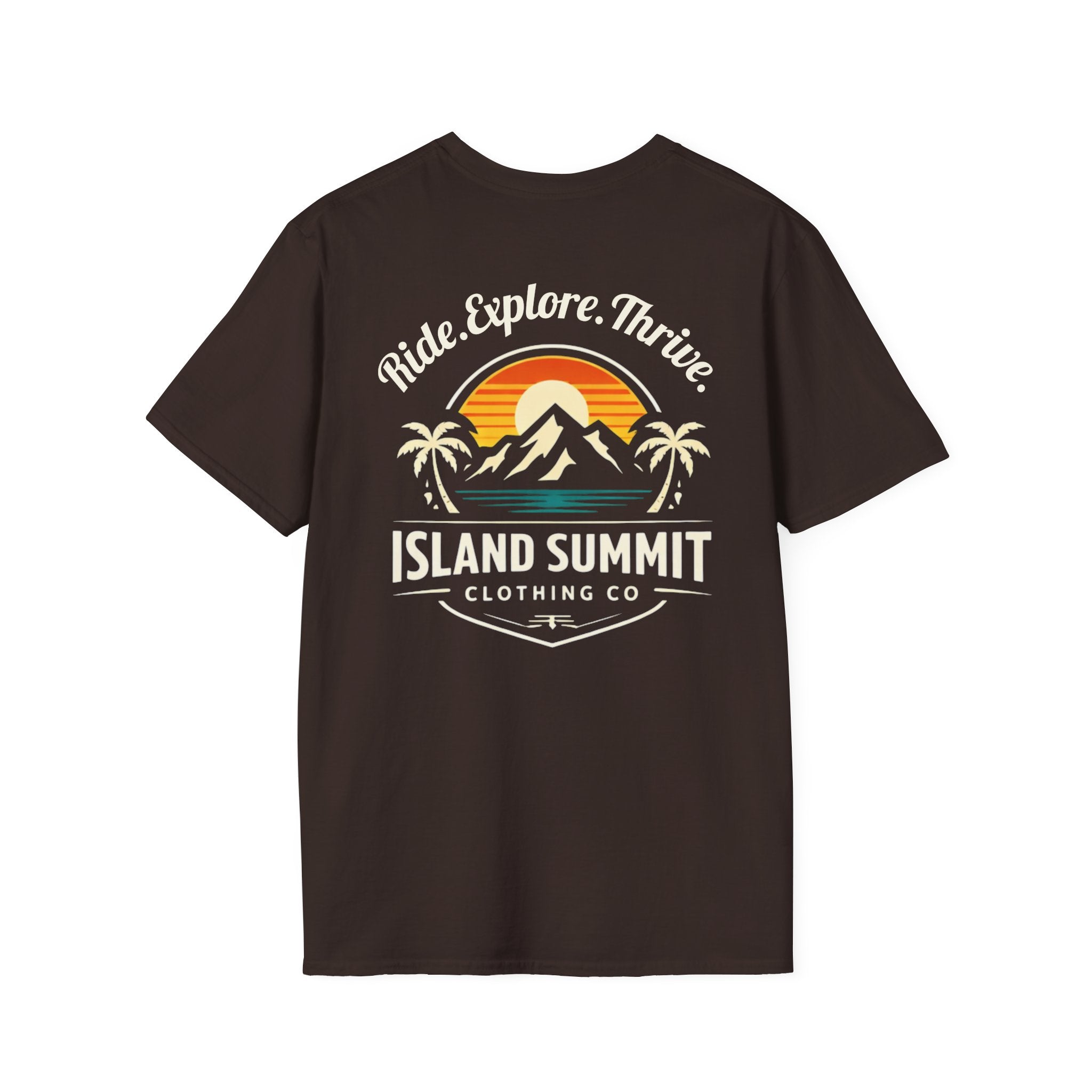 Island Summit sunset mountain palm Tee