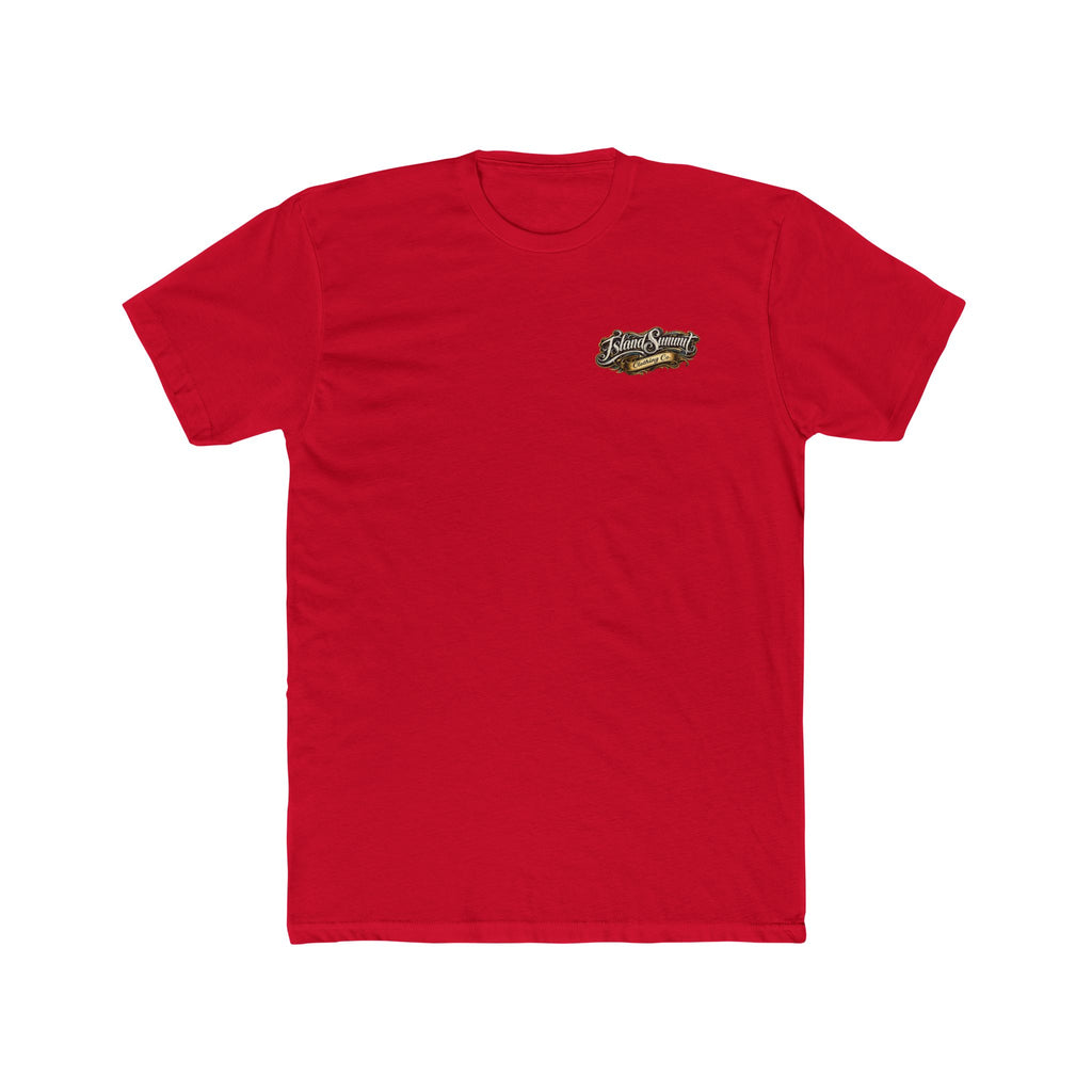 Island Summit Clothing Co logo T-Shirt | Vintage script chest and back graphic